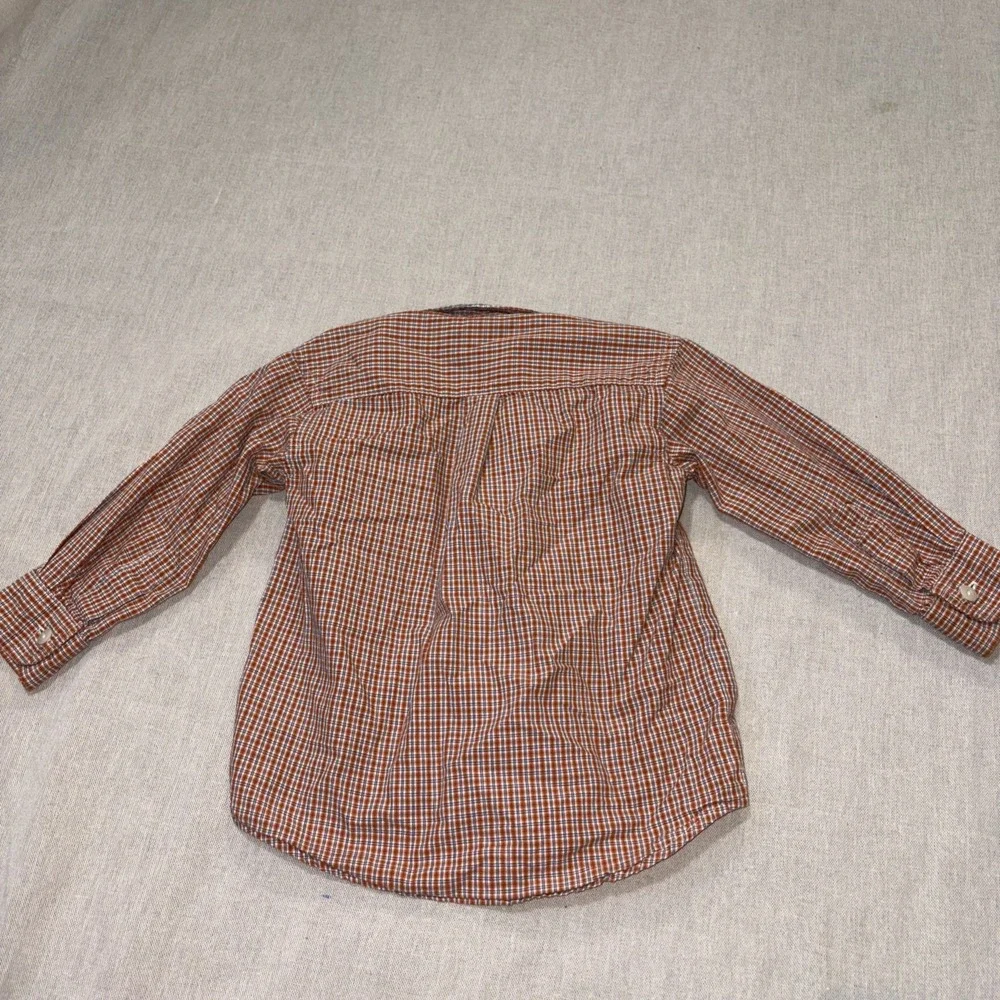 Ralph Lauren Children's Wear Sz 2/2T Gingham Plaid Toddler Button‎ Up Check Long